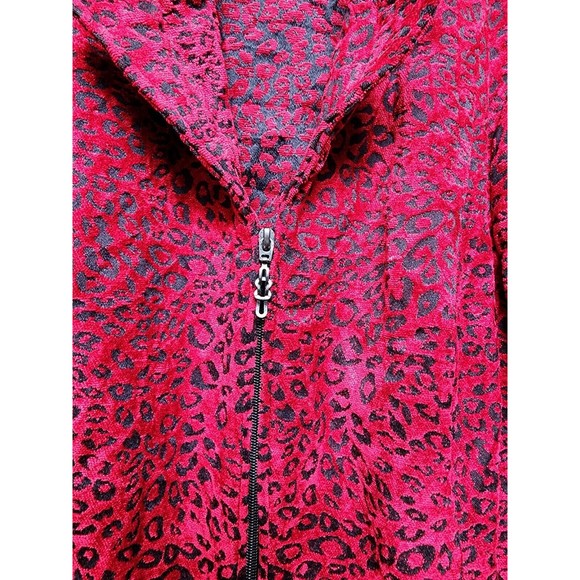 Molly & Max Red Leopard Print Jacket Size 2X - Picture 2 of 8